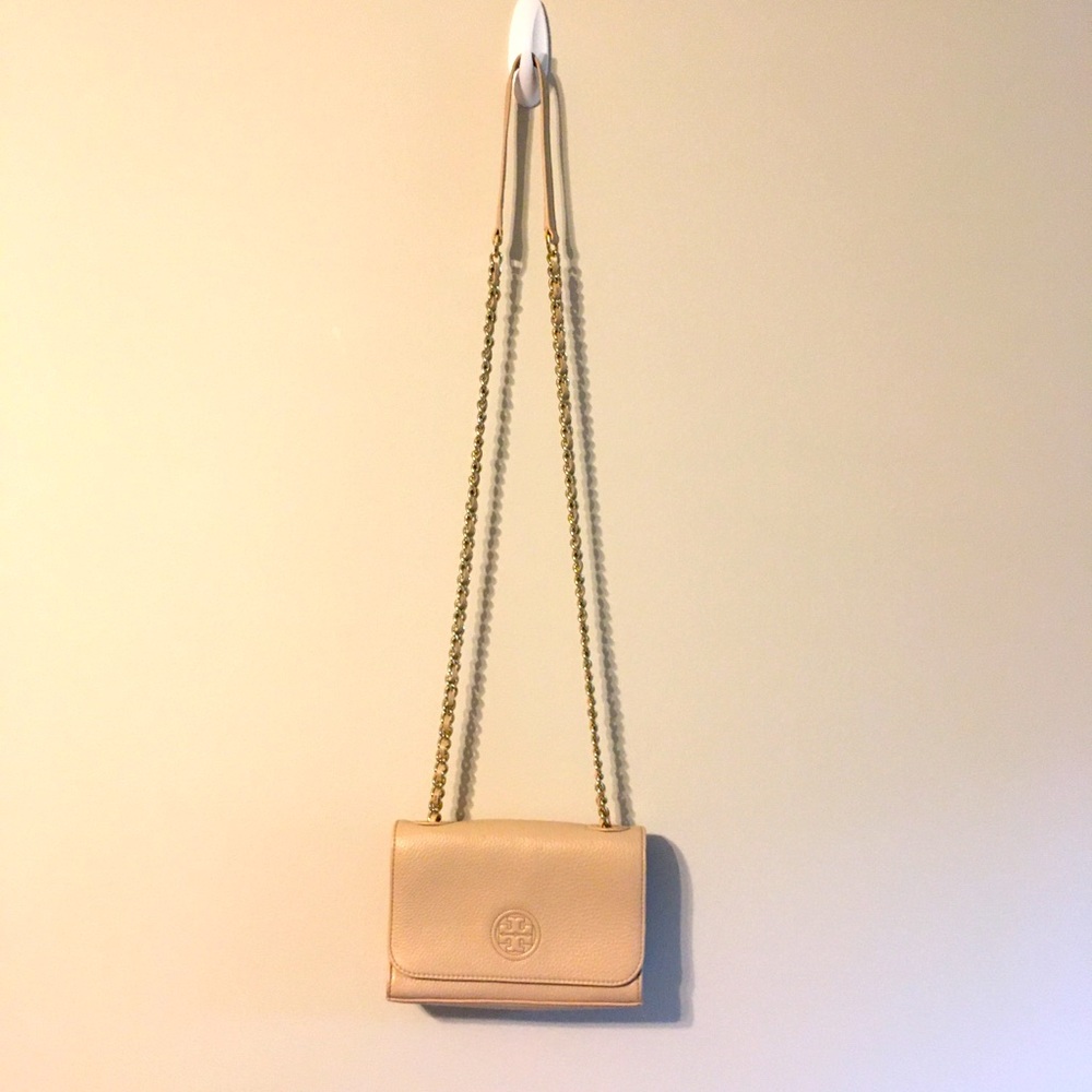 Tory Burch Blush Flap Chain Leather Bag